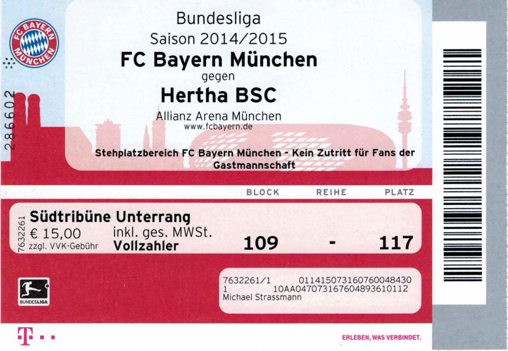 Eintrittskarten Allianz Arena Eintrittskarten Allianz Arena